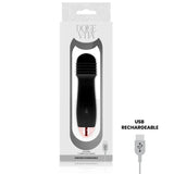 DOLCE VITA - AUFLADBARER VIBRATOR DREI SCHWARZ 7 GESCHWINDIGKEIT - Vanelion Paradise