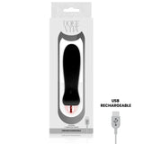 DOLCE VITA - AUFLADBARER VIBRATOR FÜNF SCHWARZ 7 GESCHWINDIGKEITEN - Vanelion Paradise