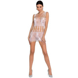 PASSION - WOMAN BS090 BODYSTOCKING BLANCO TALLA UNICA - Vanelion Paradise