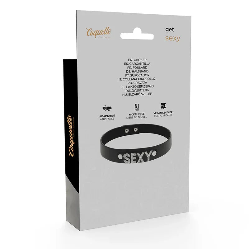 COQUETTE CHIC DESIRE - SEXY VEGANES LEDER-HALSBAND - Vanelion Paradise