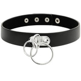 COQUETTE CHIC DESIRE - DOPPELRING-HALSBAND AUS VEGANEM LEDER - Vanelion Paradise