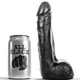 ALL BLACK - WEICHER SCHWARZER REALISTISCHER DILDO 20 CM - Vanelion Paradise