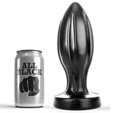 ALL BLACK – Analplug 21 cm mit Rillen aus PVC - Vanelion Paradise