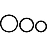 OHMAMA - SET AUS 3 SCHWARZEN SILIKONRINGEN - Vanelion Paradise