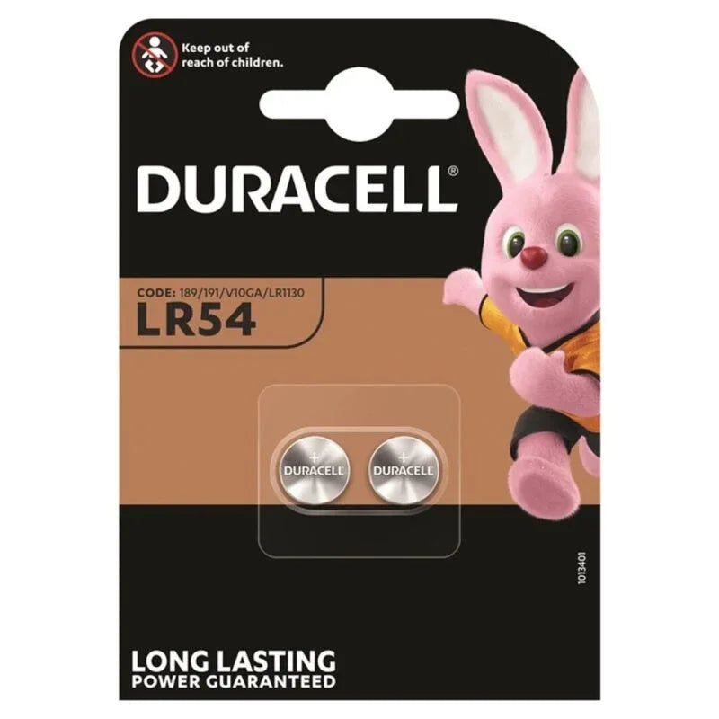 DURACELL - ALKALINE KNOPFBATTERIE LR54 LR1130 AG10 1,5V 2 EINHEIT - Vanelion Paradise