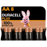 DURACELL - PLUS POWER 100 ALKALINE BATTERIE AA LR6 8 EINHEIT - Vanelion Paradise