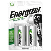 ENERGIZER - POWER PLUS WIEDERAUFLADBARE BATTERIE HR14 C 2500 mAh 2 EINHEIT - Vanelion Paradise