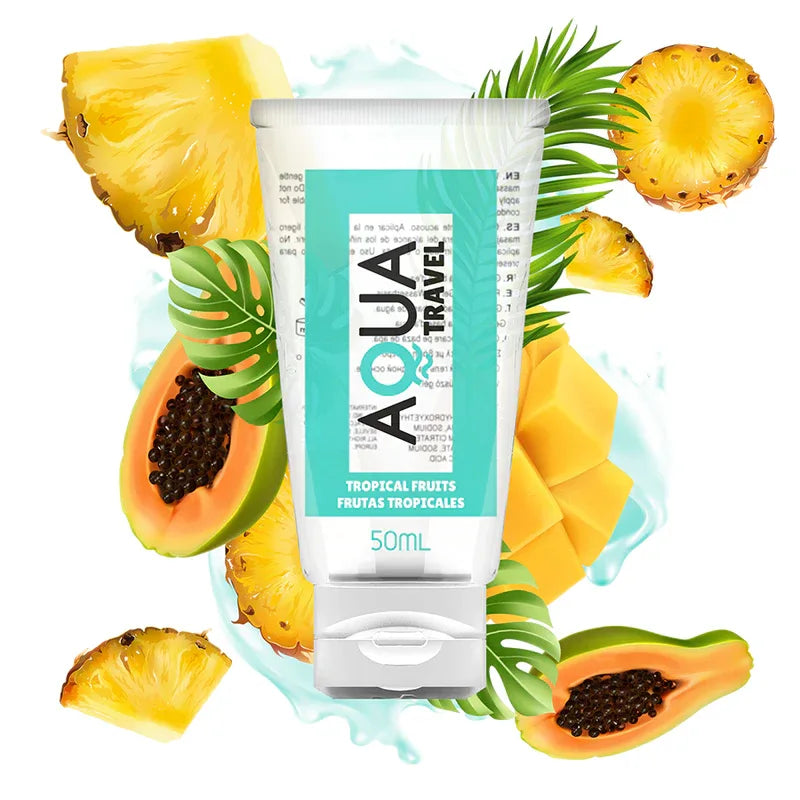 AQUA TRAVEL - FLAVOUR SCHMIERMITTEL AUF WASSERBASIS TROPISCHE FRÜCHTE - 50 ML - Vanelion Paradise