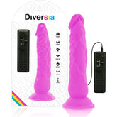 DIVERSIA - FLEXIBLER VIBRIERENDER DILDO LILA 21 CM -O- 4.9 CM - Vanelion Paradise