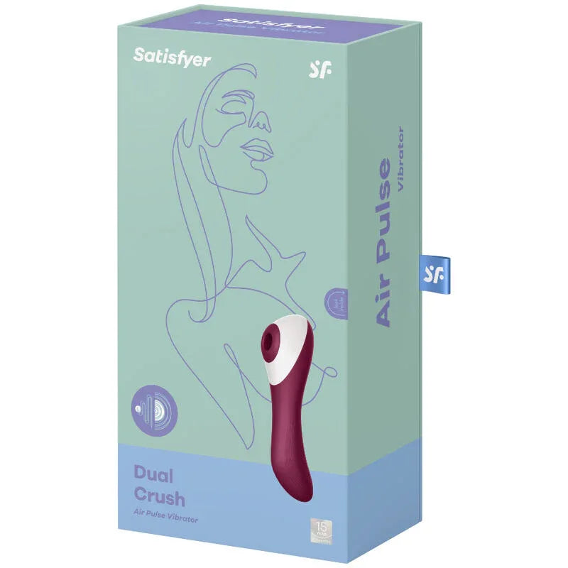 SATISFYER - DUAL CRUSH AIR PULSE VIBRATOR - Vanelion Paradise