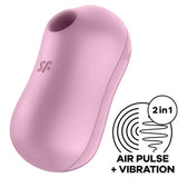 SATISFYER - COTTON CANDY AIR PULSE STIMULATOR & VIBRATOR - Vanelion Paradise