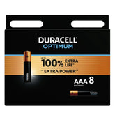 DURACELL - OPTIMUM ALKALINE BATTERIE AAA LR03 8 EINHEIT - Vanelion Paradise