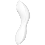 SATISFYER - CURVY TRINITY 5 AIR PULSE STIMULATOR & VIBRATOR APP WEISS - Vanelion Paradise