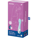 SATISFYER - AIR PUMP VIBRATOR 5+ AUFBLASBARE G-SPOT-VIBRATOR-APP BLAU - Vanelion Paradise