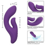 CALEXOTICS - STELLA DUAL PLEASER VIOLET - Vanelion Paradise