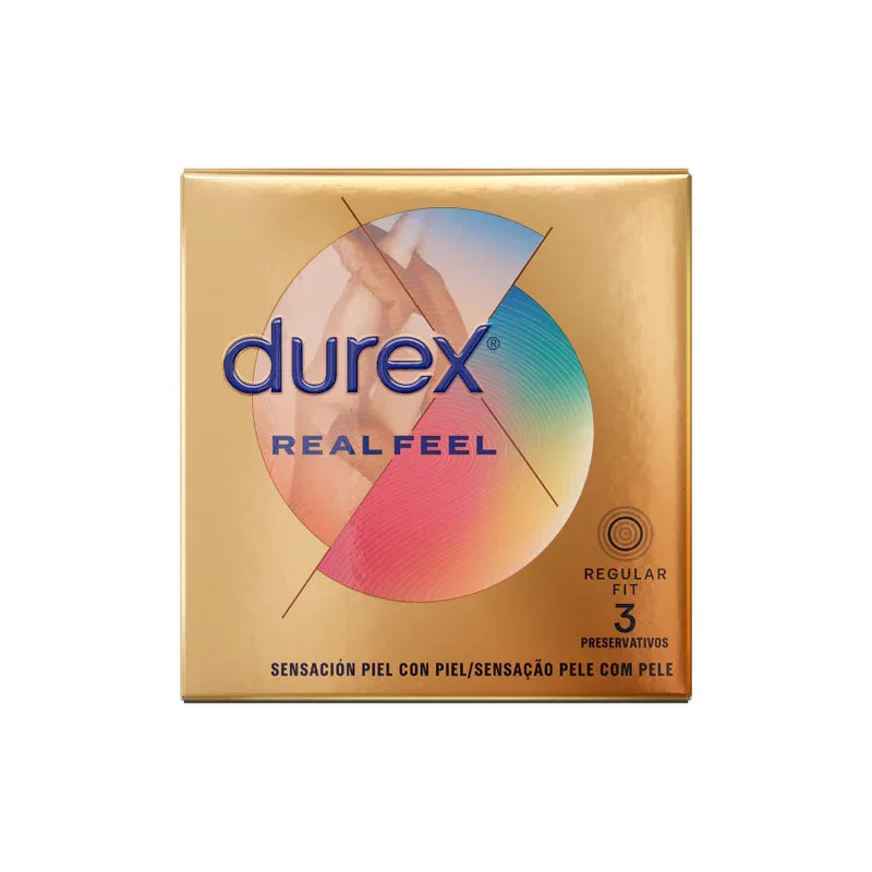 Durex RealFeel Kondome – Latexfrei, Hautnah, 3 Stück - Vanelion Paradise