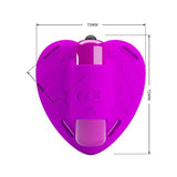 PRETTY LOVE - HEARTBEAT CLITORIS MASSAGER 10 VIBRATIONSMODI LILA - Vanelion Paradise