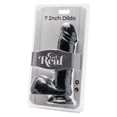 GET REAL - DILDO 18 CM MIT SCHWARZEN EIEREN - Vanelion Paradise