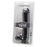 GET REAL - DILDO 28 CM MIT SCHWARZEN EIEREN - Vanelion Paradise