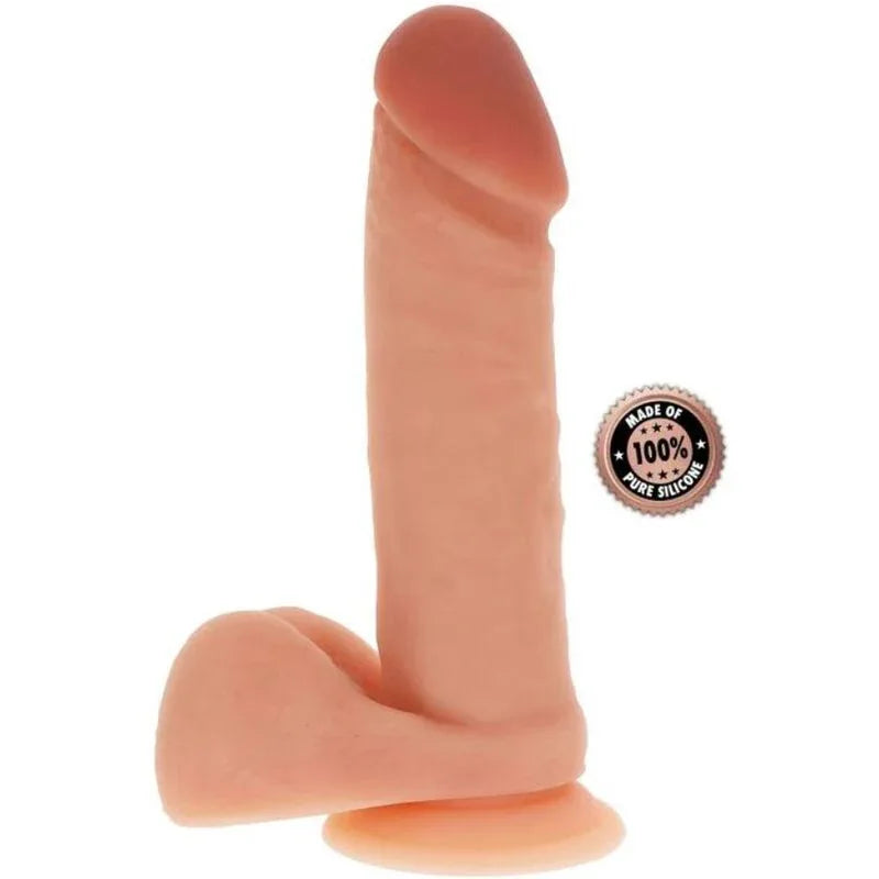 GET REAL - SILIKONDILDO 20,5 CM MIT KUGELN HAUT - Vanelion Paradise