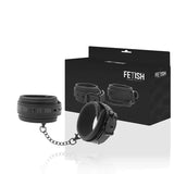 FETISH SUBMISSIVE - KNÖCHELSTÜTZE AUS VEGANEM LEDER MIT NEOPREN-FUTTER - Vanelion Paradise