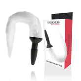 DARKNESS - SILIKON-ANALSPlug mit weißem Schwanz - Vanelion Paradise