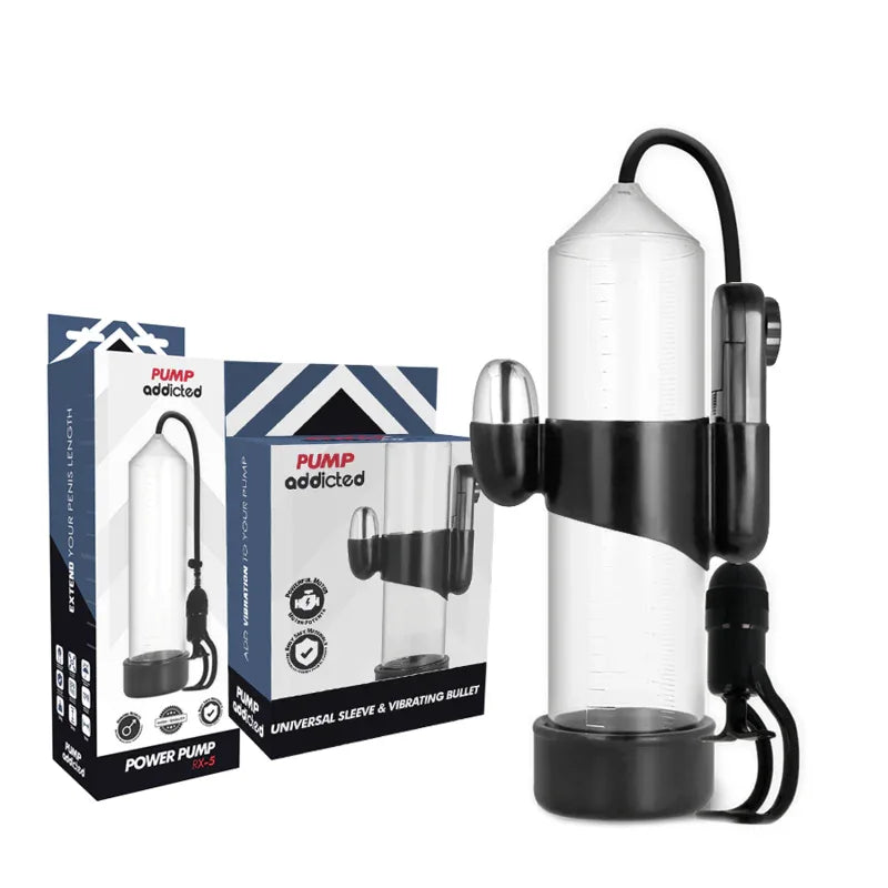 PUMP ADDICTED - TRANSPARENTER VIBRATOR RX5 - Vanelion Paradise
