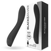 Black Silver Kean Vibrator – Luxus Touch-Steuerung & Silikon, USB, 10 Modi - Vanelion Paradise