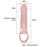 PRETTY LOVE - HARRISON PENIS EXTENDER COVER MIT VIBRATION UND RIEMEN 13.5 CM - Vanelion Paradise