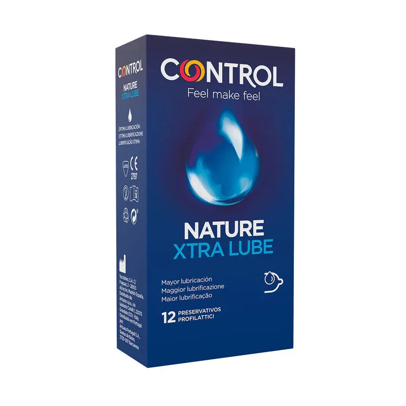 CONTROL - ADAPTA NATURE EXTRALUBE CONDOMS 12 UNITS - Vanelion Paradise