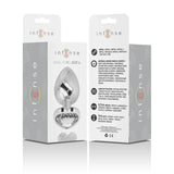 INTENSE - ANALPLUG METALL ALUMINIUM WEISS HERZ GRÖSSE L - Vanelion Paradise