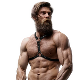 FETISH SUBMISSIVE ATTITUDE - BRUSTGURT MIT DOPPELVERSCHLUSS UND STIEFEL AUS ECO-LEDER MÄNNER - Vanelion Paradise