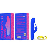 B SWISH - BWILD BUNNY INFINITE KLASSISCHER WIEDERAUFLADBARER VIBRATOR AUS BLAUEM SILIKON - Vanelion Paradise