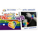 SPENCER & FLEETWOOD - HANDSCHELLEN AUS METALL MIT REGENBOGENGEFÜTTERT - Vanelion Paradise