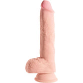 KING COCK - REALISTISCHER PENIS MIT EIER 19.4 CM LEICHT - Vanelion Paradise