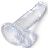 KING COCK - CLEAR REALISTISCHER PENIS MIT EIEREN 15.2 CM TRANSPARENT - Vanelion Paradise