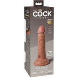 KING COCK - ELITE REALISTISCHER SILIKONDILDO 15.2 CM KARAMELL - Vanelion Paradise