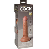 KING COCK - ELITE REALISTISCHER DILDO MIT VIBRATION UND SILIKON 15.2 CM KARAMELL - Vanelion Paradise