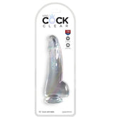 KING COCK - CLEAR DILDO MIT HODEN 15.2 CM TRANSPARENT - Vanelion Paradise