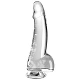 KING COCK - CLEAR DILDO MIT HODEN 15.2 CM TRANSPARENT - Vanelion Paradise