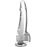 KING COCK - CLEAR DILDO MIT HODEN 19 CM TRANSPARENT - Vanelion Paradise