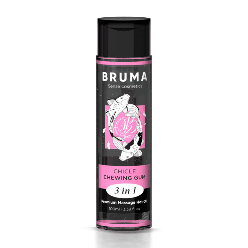 BRUMA - PREMIUM-MASSAGEÖL MIT WÄRMEEFFEKT, GUM-GESCHMACK 3 IN 1 - 100 ML - Vanelion Paradise