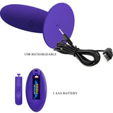 PRETTY LOVE - JUGENDPLUG ANALVIBRATOR MIT FERNBEDIENUNG VIOLETT - Vanelion Paradise