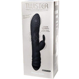 ADRIEN LASTIC - TWISTER VIBRATOR UND ROTATOR MASSAGER RABBIT SCHWARZ - Vanelion Paradise