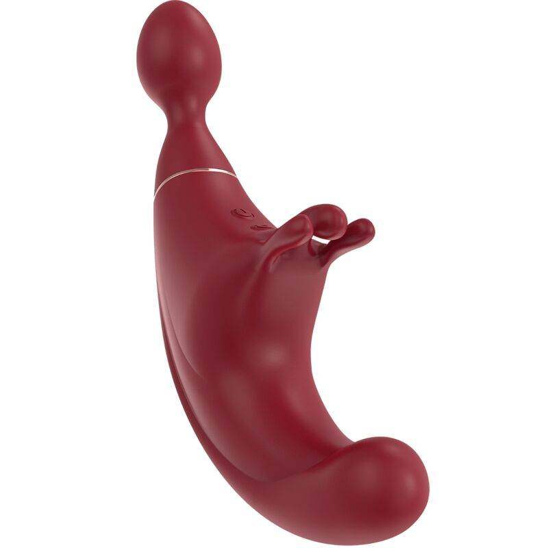 ADRIEN LASTIC FUSION TRIPLE CLITORIS STIMULATOR & G-SPOT RED - Vanelion Paradise