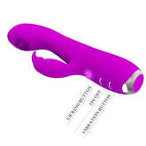 PRETTY LOVE Rachel Zungenvibrator mit Saugfunktion – Lila, USB - Vanelion Paradise