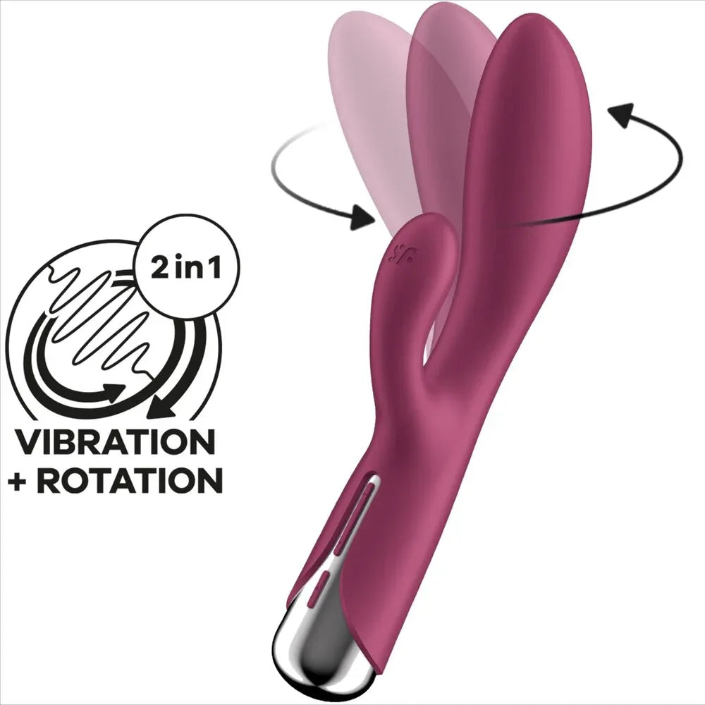 SATISFYER - SPINNING RABBIT 1 STIMULATION DER KLITORIS UND DES G-PUNKTS - Vanelion Paradise