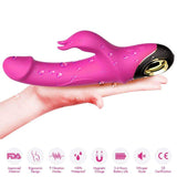 ARMONY - METEROR DILDO VIBRATOR RABBIT ROTATOR FUCHSIA - Vanelion Paradise