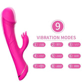 ARMONY - DILDO VIBRATOR KANINCHEN SILIKON FUCHSIA - Vanelion Paradise