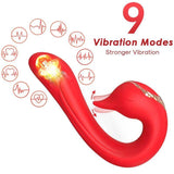 ARMONY - DELFIN VIBRATOR MULTIPOSITION & WÄRMEEFFEKT ROT - Vanelion Paradise